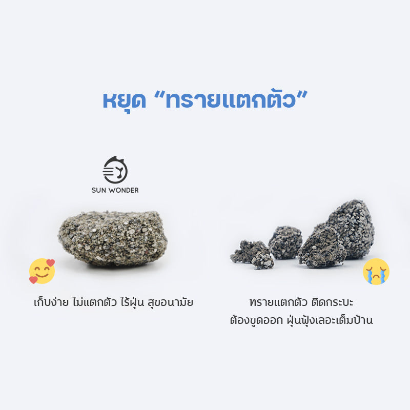 Pre order-ทรายแมว ไต้หวัน Sun Wonder SUPER MiXUP หินลาวา สูตรปลอดกลิ่นไร้ฝุ่น 1 ถุง / 5 ลิตร (4 กก.)