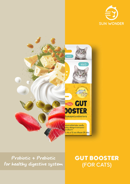 ชุดรักทุกวันขั้นพื้นฐาน｜กินดี ขับถ่ายดี หลับสบาย(แมว)