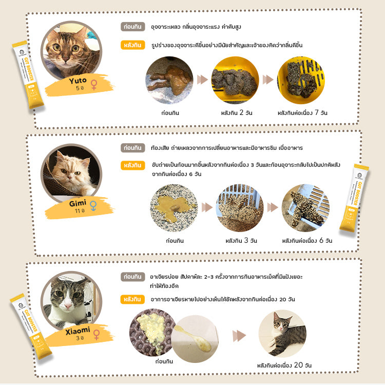 SUN WONDER โพรไบโอติกเสริมสมดุลระบบย่อยอาหาร สำหรับแมว(1 กล่อง/12 ซอง)