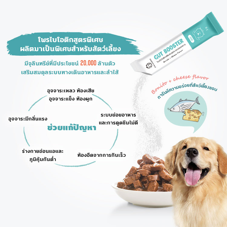SUN WONDER โพรไบโอติกเสริมสมดุลระบบย่อยอาหาร สำหรับสุนัข – จัดส่งแบบสมาชิก