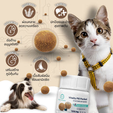 Sun Wonder Vitality Pill Pocket อาหารเสริมวิตามินช่วยป้อนยา บำรุงตับ